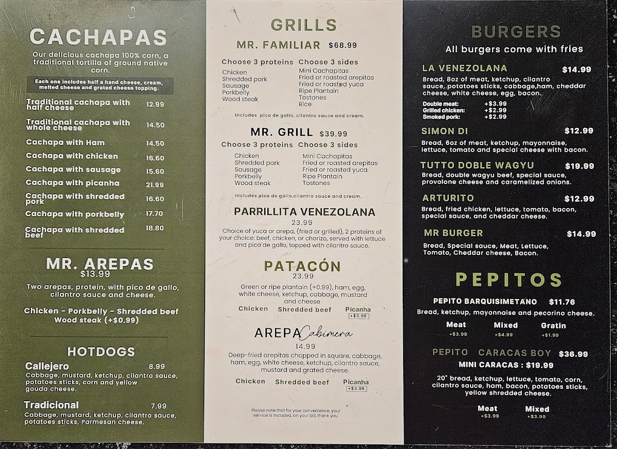 Mr Cachapa Wynwood Menu - Image 2