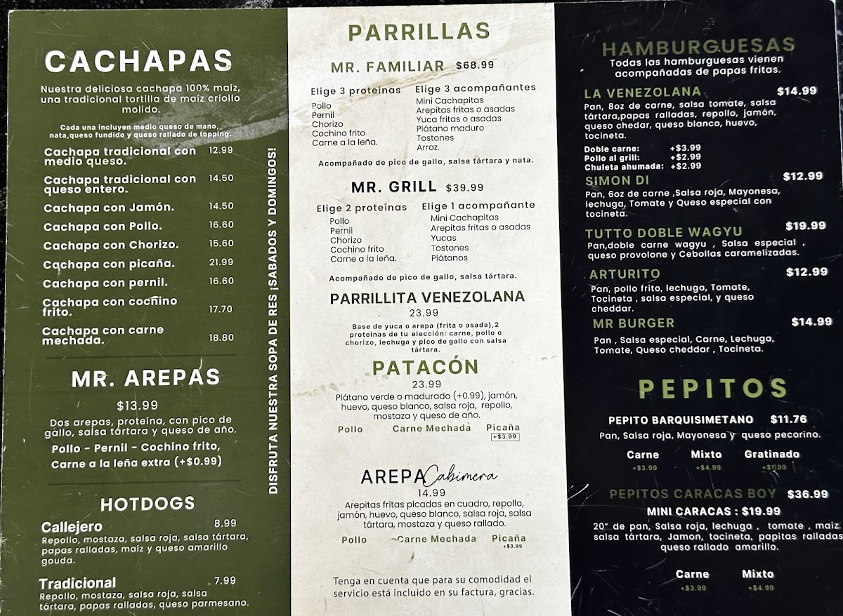 Mr Cachapa Wynwood Menu - Image 4
